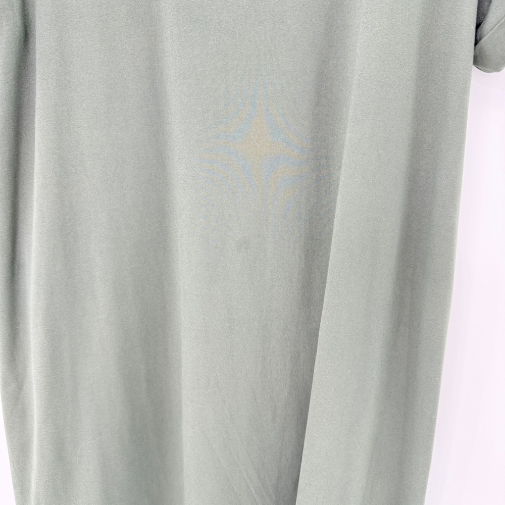 MTS Women's Green T-Shirt Dress Short Sleeve Size L Stretch Comfort Simple - Picture 5 of 11